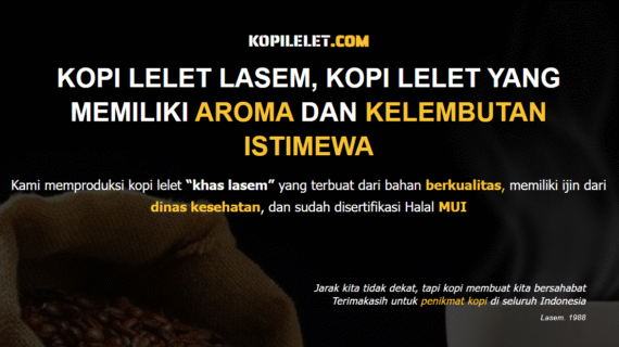Kopi Lasem 1988, Original Kopi Lelet