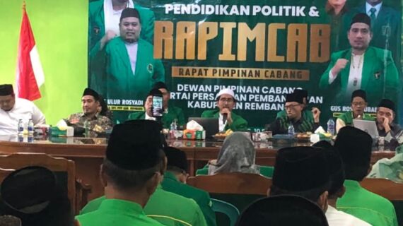 DPC PPP Rembang Gelar Rapimcab, PAC Tegaskan Satu Komando Garis Partai